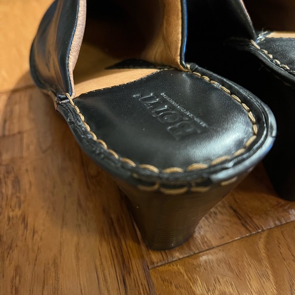 Born black leather wedge slides - Picture 4 of 7